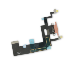Napájecí datový konektor Apple iPhone XR - Korálový (Originál)