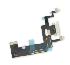 Napájecí datový konektor Apple iPhone XR - Bílý (Originál)