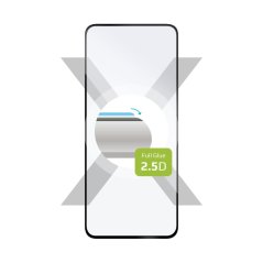 Ochranné tvrzené sklo FIXED Full-Cover pro TCL 505, lepení přes celý displej, černé
