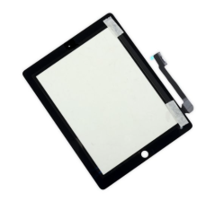 Přední dotykové sklo (touch screen) pro Apple iPad 3/4 Black - High Copy