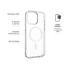 Zadní kryt FIXED MagPure s podporou Magsafe pro Apple iPhone 15 Pro, čirý